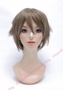 【即納】ツンツンショート　マットシルバー　ショート コスプレウィッグ コスプレ ウィッグ wig コスウィッグ 耐熱 ハロウィン