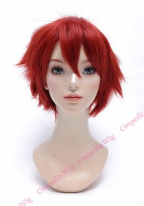 【即納】ツンツンショート　ガーネットブラウン　ショート コスプレウィッグ コスプレ ウィッグ wig コスウィッグ 耐熱 ハロウィン