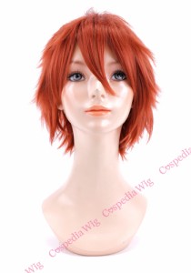 【即納】ツンツンショート　ブラッドレッド　ショート コスプレウィッグ コスプレ ウィッグ wig コスウィッグ 耐熱 ハロウィン