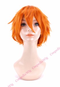 【即納】ツンツンショート　スパニッシュオレンジ　ショート コスプレウィッグ コスプレ ウィッグ wig コスウィッグ 耐熱 ハロウィン