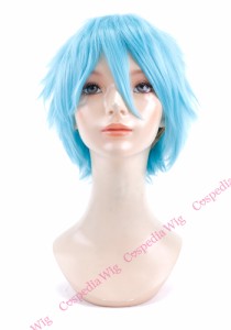 【即納】ツンツンショート　マーメイドブルー　ショート コスプレウィッグ コスプレ ウィッグ wig コスウィッグ 耐熱 ハロウィン