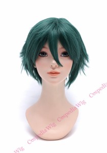 【即納】ツンツンショート　ジャングルグリーン　ショート コスプレウィッグ コスプレ ウィッグ wig コスウィッグ 耐熱 ハロウィン