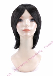 【即納】シンプルショート　ナチュラルブラック　ショート コスプレウィッグ コスプレ ウィッグ wig コスウィッグ 耐熱 ハロウィン