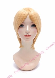 【即納】シンプルショート　カドミウムオレンジ　ショート コスプレウィッグ コスプレ ウィッグ wig コスウィッグ 耐熱 ハロウィン