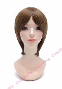 【即納】シンプルショート　アッシュブラウン　ショート コスプレウィッグ コスプレ ウィッグ wig コスウィッグ 耐熱 ハロウィン