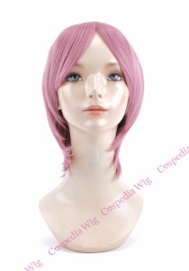 【即納】シンプルショート　ディープベビーピンク　ショート コスプレウィッグ コスプレ ウィッグ wig コスウィッグ 耐熱 ハロウィン