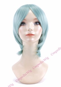 【即納】シンプルショート　ミントグリーン　ショート コスプレウィッグ コスプレ ウィッグ wig コスウィッグ 耐熱 ハロウィン