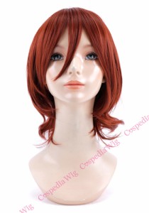 【即納】アレンジウェーブ　チョコレートレンガ　ミディアム コスプレウィッグ コスプレ ウィッグ wig コスウィッグ 耐熱 ハロウィン