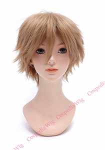 【即納】レイヤーショート　イエローオーカー　ショート コスプレウィッグ コスプレ ウィッグ wig コスウィッグ 耐熱 ハロウィン