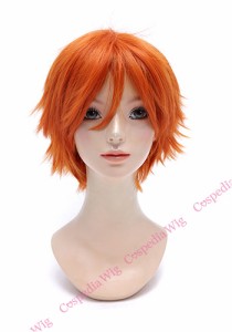 【即納】レイヤーショート　スパニッシュオレンジ　ショート コスプレウィッグ コスプレ ウィッグ wig コスウィッグ 耐熱 ハロウィン プ