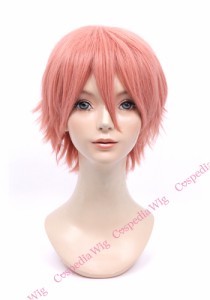 【即納】レイヤーショート　フラミンゴ　ショート コスプレウィッグ コスプレ ウィッグ wig コスウィッグ 耐熱 ハロウィン