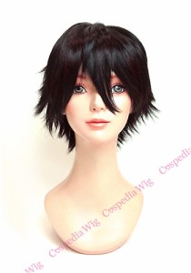 【即納】レイヤーショート　レッドブラック　ショート コスプレウィッグ コスプレ ウィッグ wig コスウィッグ 耐熱 ハロウィン