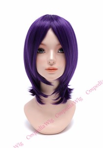 【即納】シンプルボブ　バイオレット　ボブ コスプレウィッグ コスプレ ウィッグ wig コスウィッグ 耐熱 ハロウィン