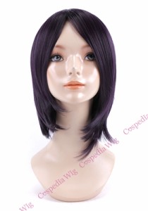 【即納】シンプルボブ　バイオレットブラック　ボブ コスプレウィッグ コスプレ ウィッグ wig コスウィッグ 耐熱 ハロウィン