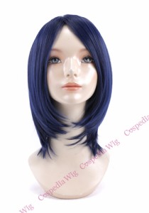 【即納】シンプルボブ　ブルーブラック　ボブ コスプレウィッグ コスプレ ウィッグ wig コスウィッグ 耐熱 ハロウィン