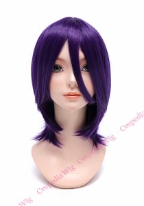 【即納】シルキーミディアム　バイオレット　ミディアム コスプレウィッグ コスプレ ウィッグ wig コスウィッグ 耐熱 ハロウィン