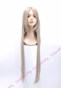 【即納】スーパーロング(100cm)　シャンパンゴールド　ロング ストレート コスプレウィッグ コスプレ ウィッグ wig コスウィッグ 耐熱 ハ