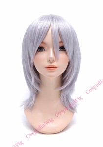 【即納】ウルフレイヤー　クールシルバー　ウルフ コスプレウィッグ コスプレ ウィッグ wig コスウィッグ 耐熱 ハロウィン