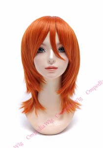 【即納】ウルフレイヤー　スパニッシュオレンジ　ウルフ コスプレウィッグ コスプレ ウィッグ wig コスウィッグ 耐熱 ハロウィン