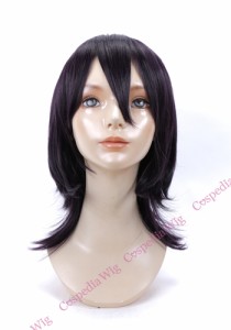 【即納】ウルフレイヤー　バイオレットブラック　ウルフ コスプレウィッグ コスプレ ウィッグ wig コスウィッグ 耐熱 ハロウィン