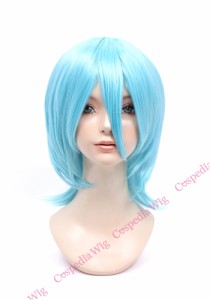 【即納】ウルフレイヤー　マーメイドブルー　ウルフ コスプレウィッグ コスプレ ウィッグ wig コスウィッグ 耐熱 ハロウィン