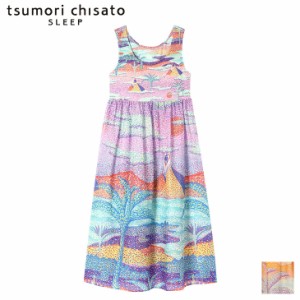 10%OFF ツモリチサト tsumori chisato ワコール wacoal ワンピース カップ付き ノースリーブ 古代エジプト 青い空と広がる砂漠の風景 ツ