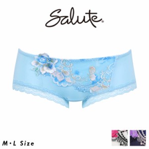 25%OFF サルート Salute ワコール Wacoal ブラジャー ペアショーツ 91シリーズ PTJ591 ボーイレングス ローライズ ヒップハング 花柄 フ