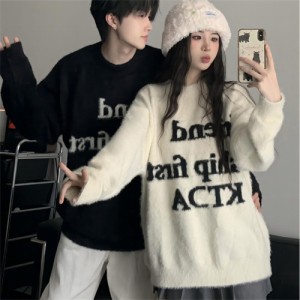 ペアルック セーター レディース ニット おしゃれ 冬 ペアルック カップル お揃い 服 トップス セーター メンズ xl 大きいサイズ プレゼ