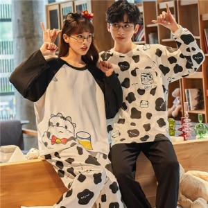 ペアパジャマ カップル ペア ルームウェア 結婚祝い プレゼント カップル ペア パジャマ 冬 レディース 上下 セット 部屋着 パジャマ ペ