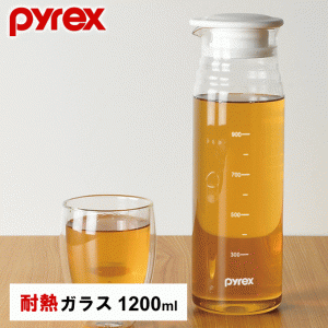 冷水筒 耐熱 スリム 麦茶ポット 耐熱ガラス 1200ml ピッチャー 冷水 容器 ガラス 冷水ポット スリムジャグ 食洗機 洗いやすい 目盛付き 