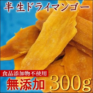 ドライフルーツ マンゴー『送料無料』フィリピン産 無添加半生ドライマンゴー【無添加ドライマンゴー300g（100g×3袋）】