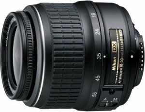 Nikon 標準ズームレンズ AF-S DX Zoom Nikkor ED 18-55mm f/3.5-5.6 G 2【中古】