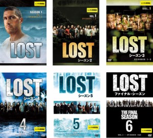 LOST ロスト シーズン 1、2、3、4、5、ファイナル 《レンタル落ち／ケース無し》 全59巻 [DVD]【中古】