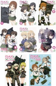 ガールズ&パンツァー TV版 全6巻 + OVA これが本当のアンツィオ戦です! + 劇場版 《レンタル落ち／ケース無し》 全8巻 [DVD]【中古】