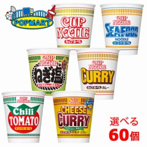 日清　カップヌードル　6種類から20個ずつ選んで合計60個（3ケース）　カップラーメン　インスタント　麺　非常食