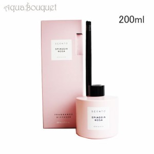 セント スピアッギア・ローザ ローズ＆ムスク フレグランス スティック  ディフューザー 200ml SCENTO SPIAGGIA ROSA ROSE ＆ MUSK FRAGR