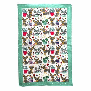 アルスターウィーバーズ コットン ティータオル(キッチンタオル) チワワ ULSTER WEAVERS COTTON TEA TOWEL DANTE THE CHIHUAHUA [2798]