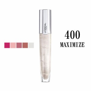 ロレアル ブリアン シグネチャー プランプ グロス マクシマイズ (400 MAXIMIZE) 7ml L'OREAL BRILLANT SIGNATURE PLUMPING GLOSS