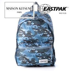 [メゾンキツネ×イーストパック]MAISON KITSUNE×EASTPAK リュックサック （ブルーカモフラ） MK-012の通販はau