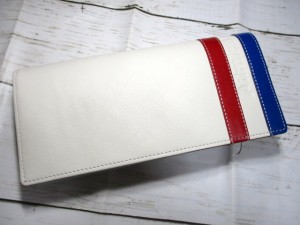 SALE 30%OFF 財布 メンズ 長財布 束入れ Admiral アドミラル 本革 最高級 トリコロールカラーのスタイリッシュデザイン おまけ付き