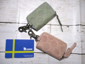 母の日 訳あり 新品 スマートキーケース レディース モズ moz 本革 ヴィンテージ風のレザーにかわいいドットのデザイン 86043 毎日配送 