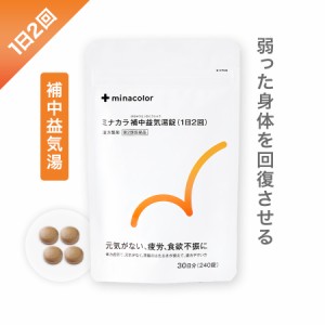 【第2類医薬品】ミナカラ補中益気湯錠 240錠 1日2回 漢方薬 市販 薬