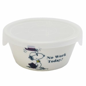 レンジパック 食器 蓋付き フタ付き 小鉢 ボウル/ SNOOPY NOWORK エメラルド コンテナーS /ノンラップ小鉢 スヌーピー 保存 鉢 うつわ 漬