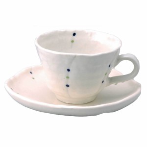 コーヒーカップ ソーサー 碗皿/ 風紋 コーヒーC/S（青） /陶器 おしゃれ ギフト プレゼント 贈り物 カフェ