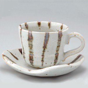 コーヒーカップ ソーサー 碗皿/ 十草 コーヒーC/S（茶） /陶器 おしゃれ ギフト プレゼント 贈り物 カフェ