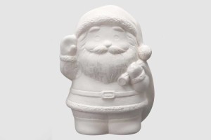 陶器 キット/ お絵かきクリスマス(サンタ)(貯金箱) /夏休み工作 自由研究 お店のマスコット自作