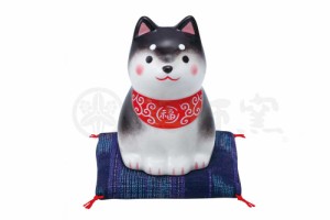 陶器 置物 柴犬/ わんこ日和お座り黒柴 /夏のインテリア 可愛い コンパクト