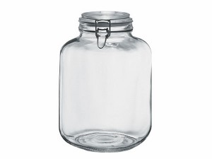 ガラス ボトル キャニスター 保存 容器 瓶 ビン びん 蓋付き 密閉/ プリミツィエ 4250cc /業務用 家庭用 果実酒 調味料 シリアル パスタ 