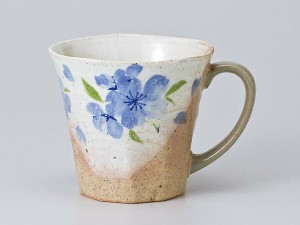 マグカップ おしゃれ/ 八重桜マグ ブルー /業務用 家庭用 コーヒー カフェ ギフト プレゼント 贈り物