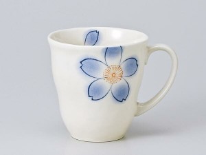 マグカップ おしゃれ/ 恋桜 軽マグ 青 /業務用 家庭用 コーヒー カフェ ギフト プレゼント 贈り物